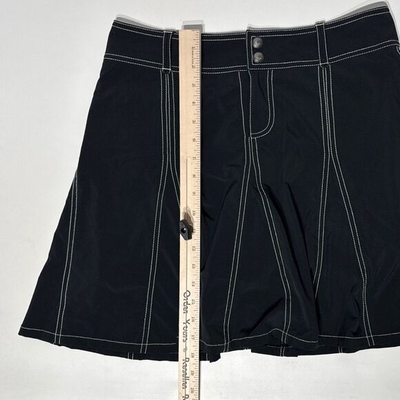 Athleta Black Athletic Tennis Golf Stretchy Mini Skort Skirt Pockets Women's 8 - Picture 10 of 10